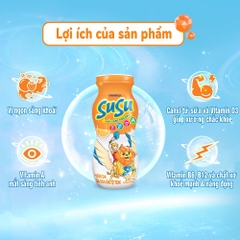 Sữa Chua uống Vinamilk Susu hương Cam - Lốc 6 Chai x 80ml