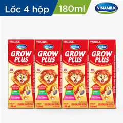 Sữa uống Dinh dưỡng Dielac Grow Plus (Sữa Non) - Lốc 4 hộp 180ml