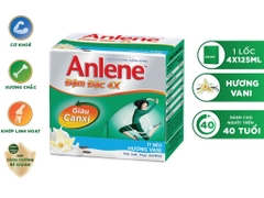 Sữa bột pha sẵn Anlene đậm đặc 4x vani 125ml (Lốc 4)
