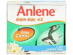 Sữa bột pha sẵn Anlene đậm đặc 4x vani 125ml (Lốc 4)