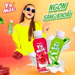 Sữa chua uống Yomilk Lựu đỏ - thùng 24 Chai x 150ml