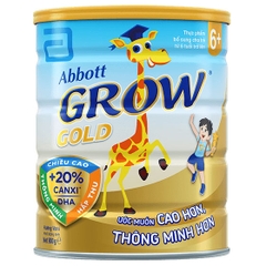 Sữa Abbott Grow Gold 6+ 900g hương Vani (trên 6 tuổi)