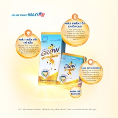 Sữa nước Abbott Grow Gold hương vani (4x180ml) cho bé từ 2 - 6 tuổi
