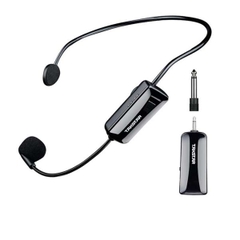 Bộ micro cài đầu không dây UHF kênh đơn HM-200W