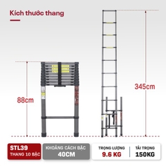 THANG RÚT ĐƠN THÉP CARBON FUJIHOME STL39
