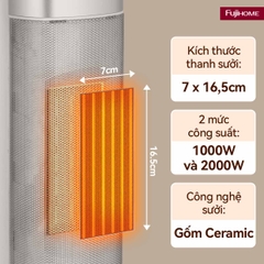 Quạt sưởi gốm Fujihome FH3100M