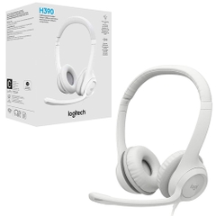 Tai nghe Logitech H390 USB Computer Headset / White (981-001287)