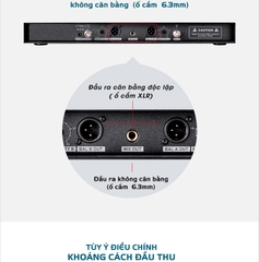 Bộ micro hội nghị không dây UHF kênh kép TS-8807TT