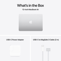 MacBook Air 13.6 inch M4 – 16GB RAM, 1TB SSD (Silver) (Z1CU0003A)