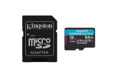 Thẻ nhớ Kingston microSDXC Canvas Go! Plus 64GB