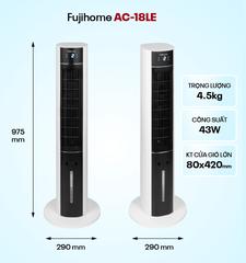 Quạt Tháp Hơi Nước Cao Cấp Fujihome AC-18LE