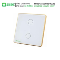 Công Tắc Cảm Ứng WiFi Hunonic 2 Nút,HV (trắng) (HN02SVT)