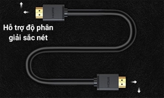 Cáp HDMI 1.4 dài 1,5M cao cấp hỗ trợ Ethernet + 4k2k Ugreen 60820 chính hãng