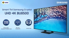 Smart Tivi Samsung Crystal UHD 4K 55 inch UA55BU8500KXXV Model Mới 2025