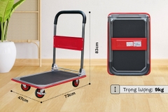 Xe đẩy hàng sàn thép 4 bánh FUJIHOME SH150N