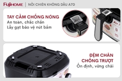 Nồi Chiên Không Dầu Fujihome A7D 8Lít