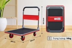 Xe đẩy hàng sàn thép 4 bánh FUJIHOME SH300N