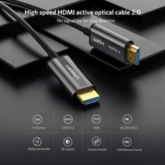 Cáp HDMI 2.0 sợi quang 50m Ugreen 50219 hỗ trợ 4K/60Hz cao cấp