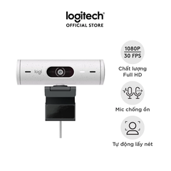 Webcam Logitech Full HD Brio 500 (Trắng) (960-001429)