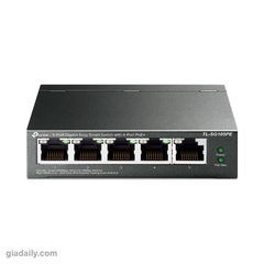 Switch PoE Easy Smart 5 cổng Gigabit TP-Link TL-SG105PE 4 cổng PoE+ - Giá Đại Lý