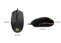 Chuột có dây gaming G102 GEN II LIGHTSYNC RGB Black 910-005802