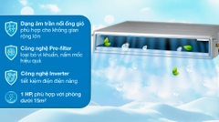 Dàn lạnh ÂM TRẦN NỐI ỐNG GIÓ Multi InvInvert 9000 MỘT CHIỀU LG AMNQ09GL1A0