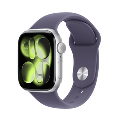 APPLE S11 46MM (SM) - KHUNG NHÔM BẠC & DÂY THỂ THAO TIM (SILVER / PURPLE FOG) (MEV94SA/A)