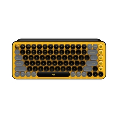 Bàn phím không dây Logitech Pop Keys Blast Yellow (USB/Bluetooth/Vàng-Đen) 920-010577