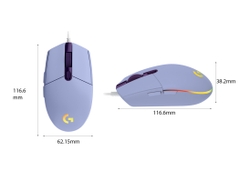 Chuột gaming Logitech G203 (Tím Lilac) (910-005853)