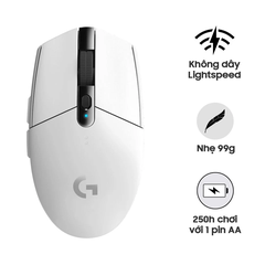 Chuột Gaming không dây Logitech G304 Lightspeed (Trắng) (910-005293)