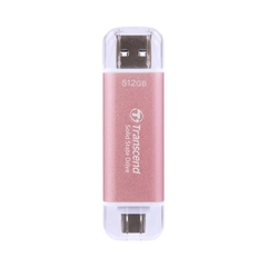Ổ cứng SSD Box Transcend 512GB USB 10Gbps Type C/A (ESD310C) (PINK)