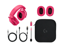 HEADSET LOGITECH PRO X 2 LIGHTSPEED WIRELESS/BLUETOOTH RGB GAMING (Hồng) (981-001276)