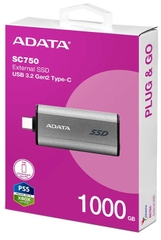 ADATA SC750 (1TB) USB-C 1050MB/s – Ổ cứng thể rắn di động