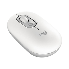 Chuột không dây Logitech Pop Mouse with EMOJI màu Trắng - 910-007400