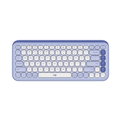 Bàn phím cơ không dây Logitech POP ICON Keys màu Tím - 920-013086