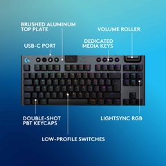 Bàn phím chơi game không dây Logitech G915 X Lightspeed TKL Linear (Đen) 920-012748