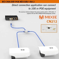 BỘ CHIA DÂY POE KÉO DÀI MIXIE CN212