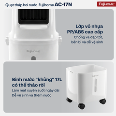 Fujihome AC-17N – Quạt điều hòa hơi nước bình 17L, giá sỉ đại lý