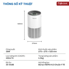 Máy lọc không khí Fujihome AP5GRAND kết nối Wifi thông minh