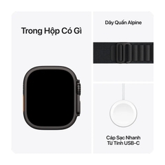 Apple Watch Ultra 3 GPS + Cellular 49mm Black Titanium Black Alpine Loop (Small) MF0Q4SA/A – Đồng Hồ Thông Minh Cao Cấp Chính Hãng Apple