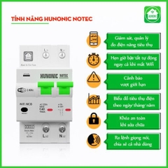 Aptomat Wifi do năng luợng Hunonic Notec (63A) (HNATME63)