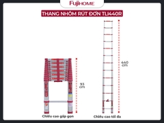 THANG NHÔM RÚT GỌN ĐƠN FUJIHOME TLI440R (NEW VERSION)