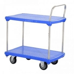 Xe đẩy hàng sàn nhựa 2 tầng Sumo NP-220S - Hàng chính hãng