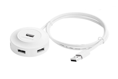 HUB USB-A ra 4 cổng USB2.0 màu trắng
