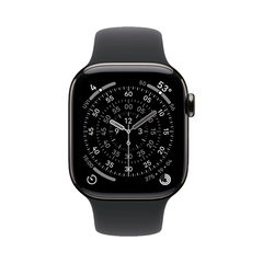 APPLE WATCH S11 42MM (ML) TITAN XÁM ĐÁ PHIẾN (SLATE TITANIUM) - DÂY SILICONE ĐEN (MF8T4SA/A)