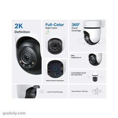 Camera Wi-Fi ngoài trời quay quét Tapo C510W 2K 2304x1296 - Giá Đại Lý