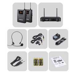 Bộ micro không dây cài đầu, cài áo kênh kép X3PP