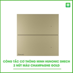 Công Tắc Cơ Thông Minh Hunonic Smech (Vàng) (2 Nút)