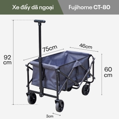 Xe kéo dã ngoại gấp gọn Fujihome CT-80