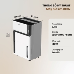 MÁY HÚT ẨM DÂN DỤNG FUJIHOME DH07
